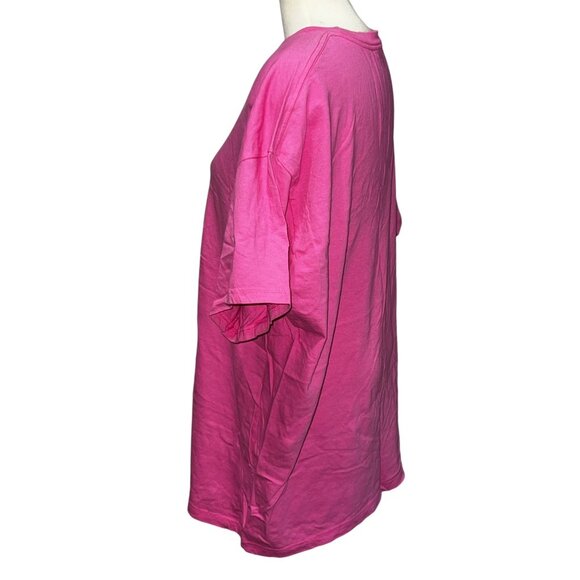 Troy University Graphic Short Sleeve T Shirt Crewneck Sz 3XL Womens Hot Pink - Picture 4 of 9